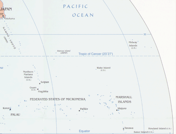 Federated States of Micronesia map