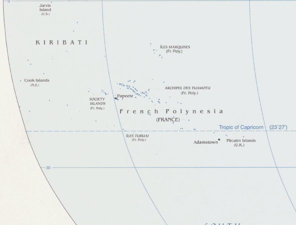 Pitcairn map