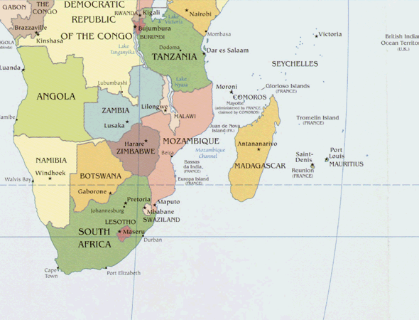 Seychelles map