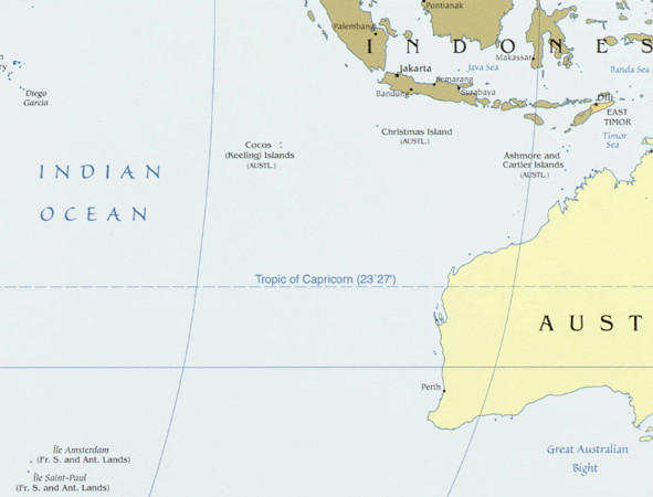 Cocos (Keeling) Islands map