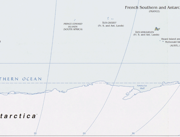 Heard Island and McDonald Islands map