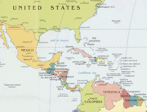 French Guiana map